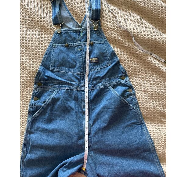 Vintage 50s Osh Kosh B'Gosh Cargo Overalls Vestback Union Made Sanforized USA - Picture 4 of 7